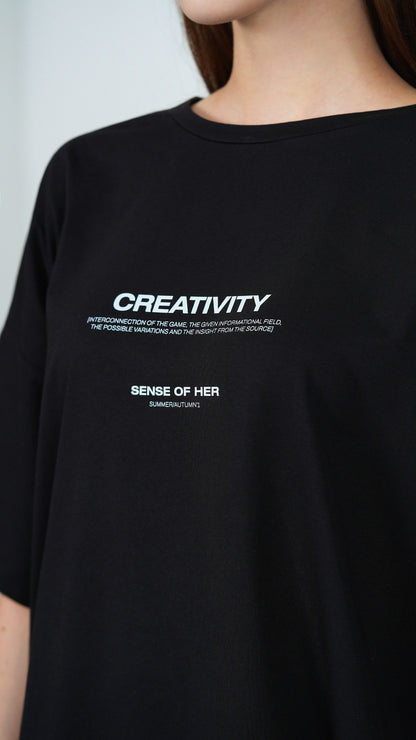 ‘Creativity’ SUMMER/AUTUMN’1 -  Black Oversized