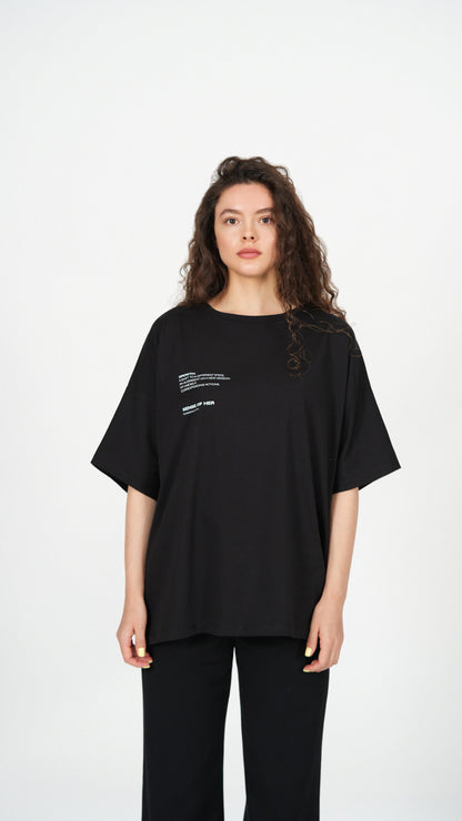 ‘Growth’ SUMMER/AUTUMN’1 -  Black Oversized