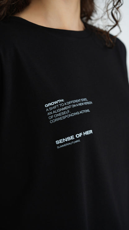 ‘Growth’ SUMMER/AUTUMN’1 -  Black Oversized