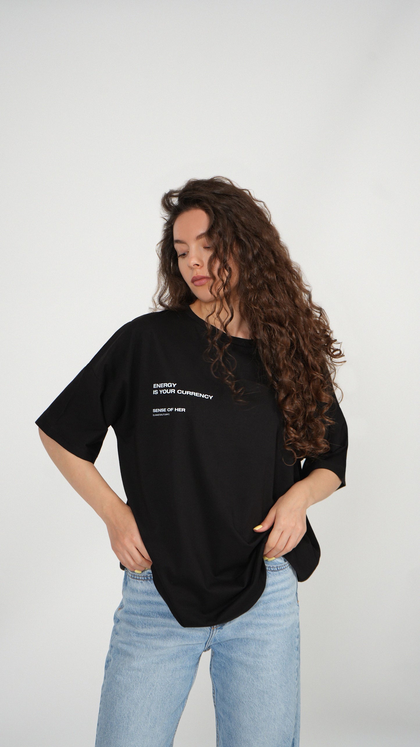 ‘Energy Is Currency’ SUMMER/AUTUMN’1 -  Black Oversized